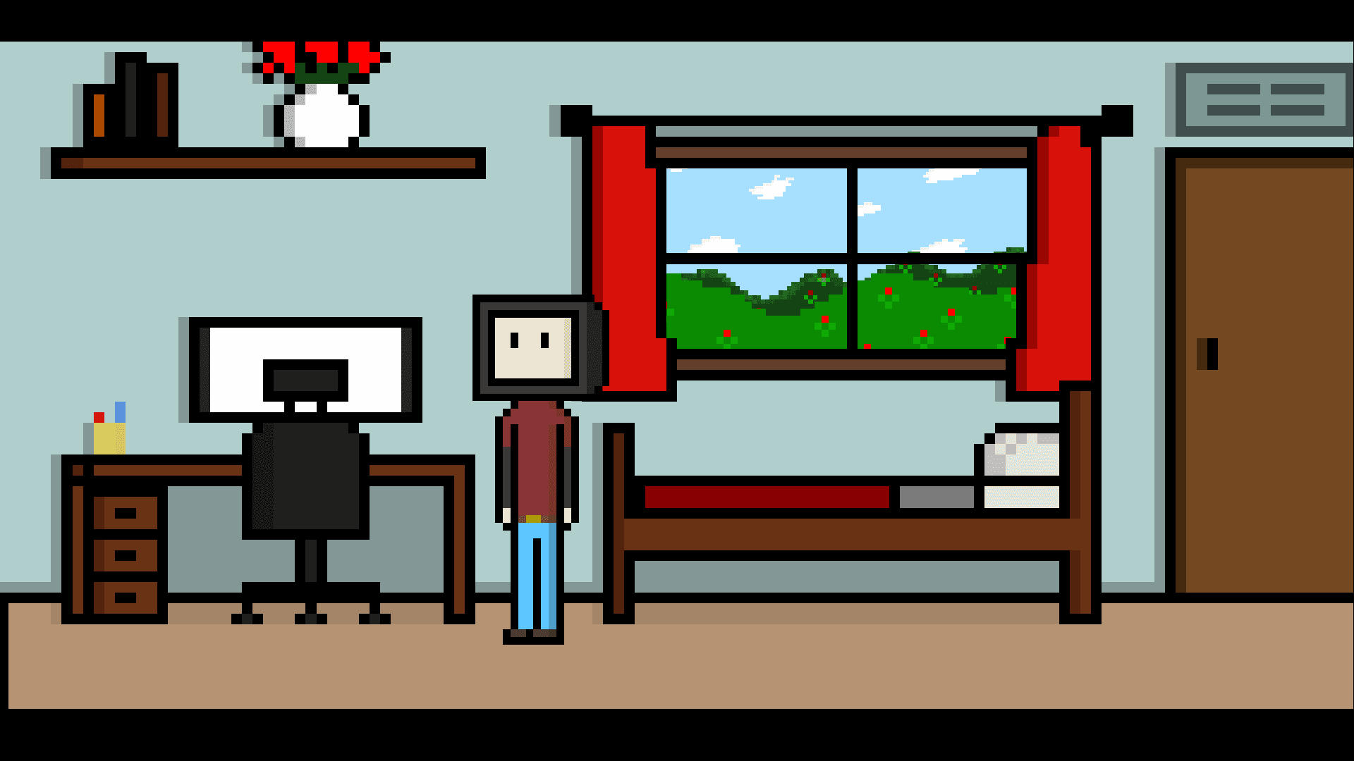 Captura de un proyecto de alumno: escena de una habitación